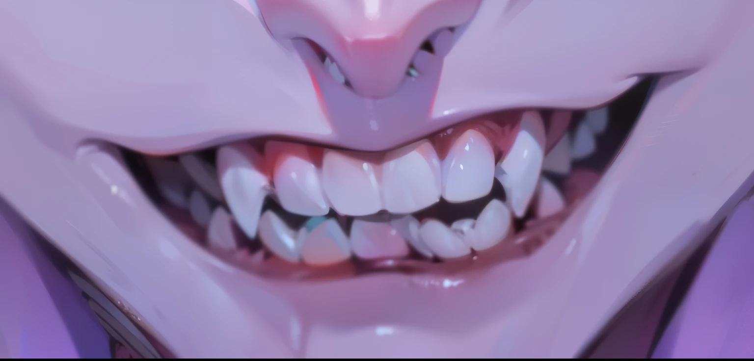 A huge mouth covers the whole picture, the mouth is full of tongues, teeth, full of imagination, and there is a lot of garbage in the mouth, dirty, dark comics (comic strip)