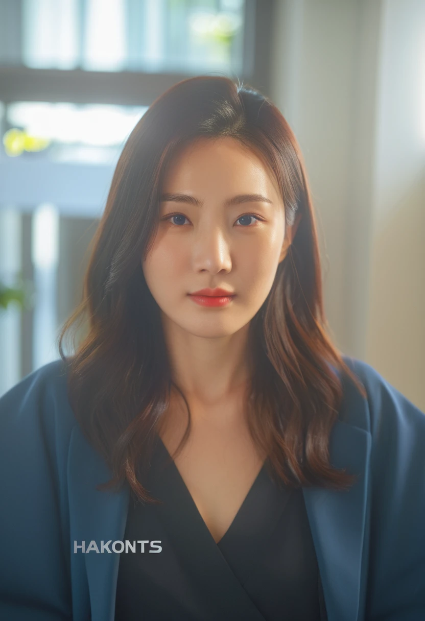 Best Quality, 8k, Masterpiece, (Portrait: 1.3), (photo realistic:1.4), (hyper realistic:1.4), Sharp Focus, looking at viewer, (smoother lighting:1.1), (increase cinematic lighting quality:0.9), realistic lighting, backlighting, light on face, ray trace, (brightening light:1.2), (Increase quality:1.4), sharp detail, (best quality real texture skin:1.4), finely detailed eyes, black_eyes, finely detailed face, 25 year old Korean woman