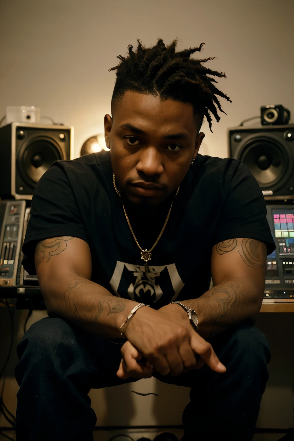 [The scene begins with images of an urban neighborhood, with graffiti on the walls and hip-hop music in the background. Interspersed with the scenes, There are short clips of Cisko Rich and Nigga 4life working in a home recording studio, surrounded by microphones and music equipment.]

Storyteller (with deep and exciting voice): "In a neighborhood where dreams are as heavy as hopes..."

[Cut to Cisko Rich and Nigga 4life being rejected by condescending and derogatory music producers.]

Cisko Rich (staring at the camera): "They told us we were a joke, that we would never get anywhere."

The Nigga 4life (with determination in his eyes): "But we had something to prove."

[Storyteller en voz emocional mientras las imágenes muestran a Cisko Rich y el Nigga 4life trabajando incansablemente, writing lyrics and producing tracks in his small studio.]

Storyteller: "In a world that rejected them, they found their voice. In a place where music was but a dream..."

[Quick cuts of Cisko Rich and Nigga 4life traveling to the United States, performing in small venues and passionately promoting their music.]

Storyteller (with growing enthusiasm): "They discovered the power of their talent and fought against all odds."

[Cut to scenes of Cisko Rich and Nigga 4life signing contracts and releasing albums, followed by images of his family being lifted out of poverty.]

Storyteller (shock in voice): "Finally, Cisko Rich and Nigga 4life achieved greatness, changing not only your destiny, but that of all those who loved."

[It culminates with Cisko Rich and Nigga 4life on stage, in front of a crazy crowd, shining with success.]

Storyteller (proud): "Cisko Rich and Nigga 4li two Youngsters: The story of two young people who challenged the world and found their triumph. This is your song, this is his story."

[Turn up the exciting music as the movie credits and release date roll.]