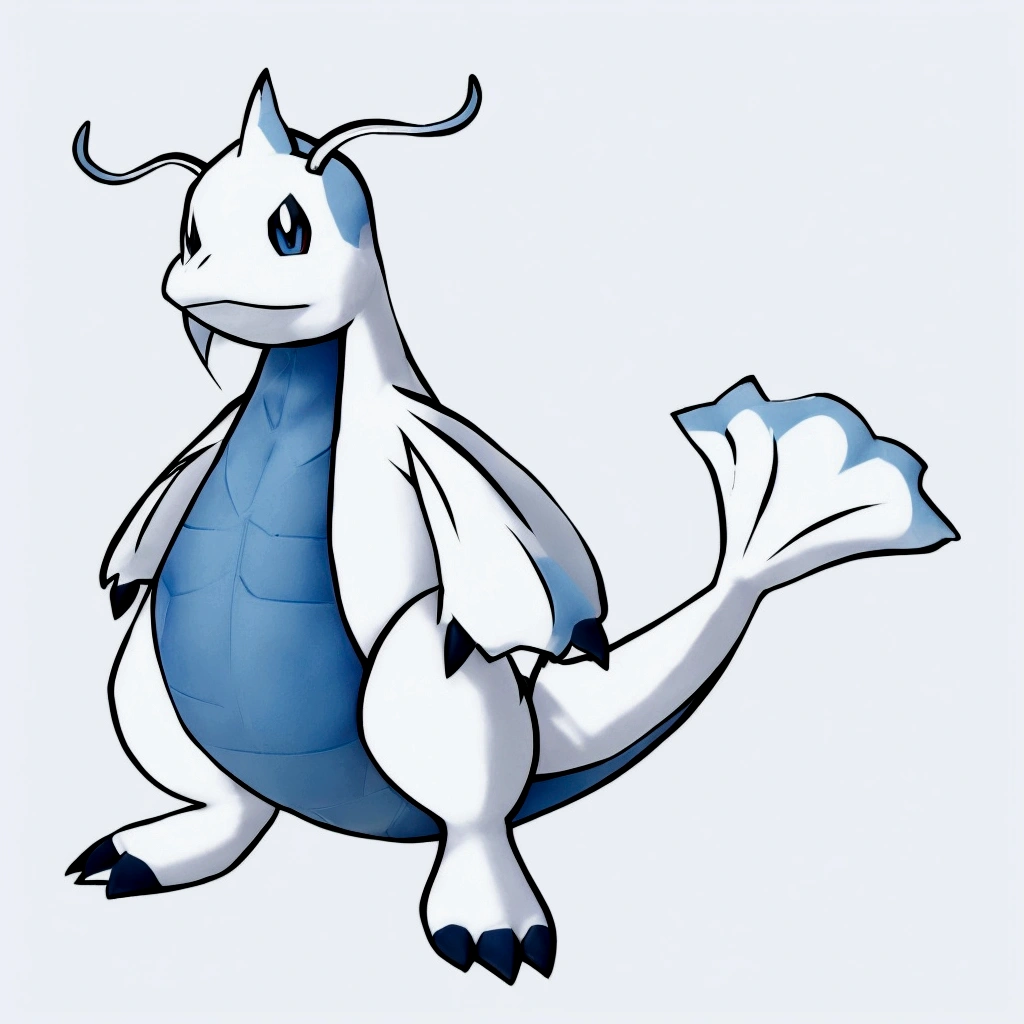 pokémon, dragon with a seal face and skin