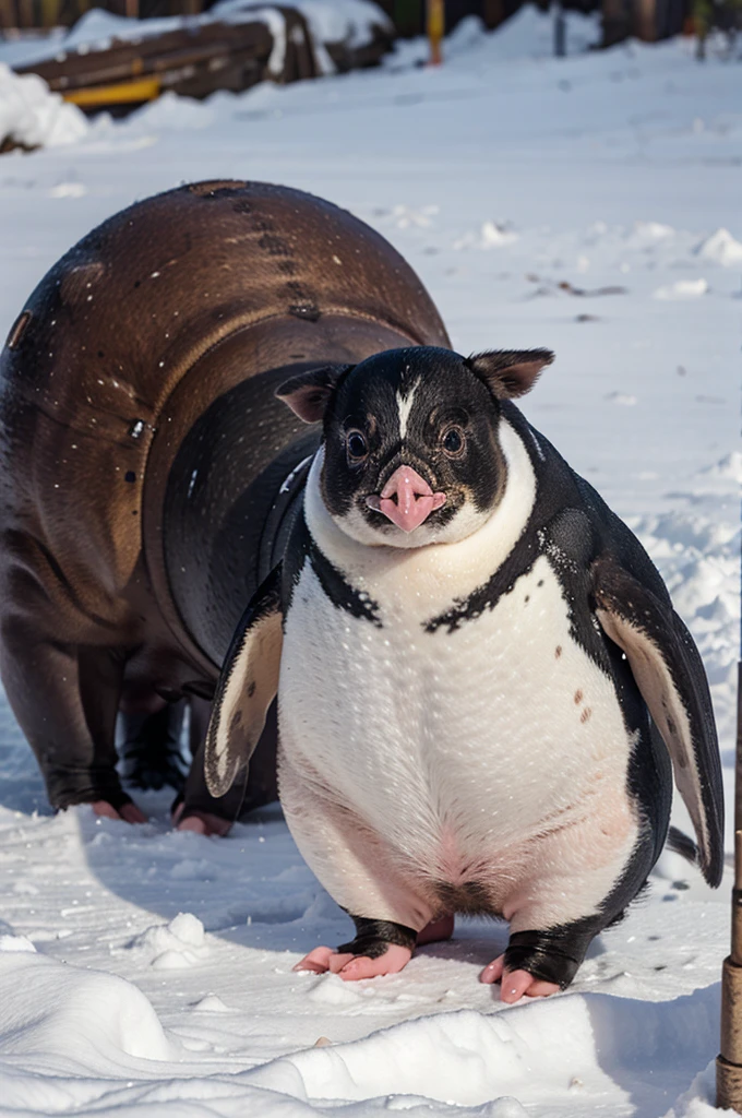 penguin-footed pig