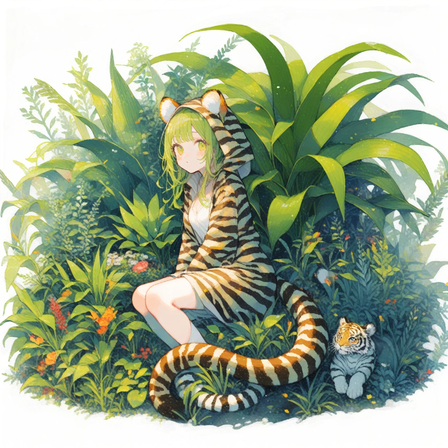 Tigers especially love to eat frogs,The meat is fragrant and boneless。Frogs have many natural enemies,Especially afraid of tigers,It thinks every day:What methods can be used to escape the attack of the tiger,Over tranquil
