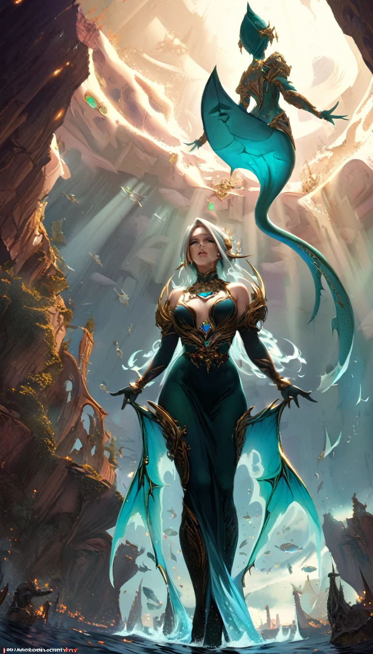 Masterpiece, best quality, (very detailed CG unified 8k wallpaper), (best quality), (best illustration), (best shadow), realistic lighting, full body shot, mermaid portrait, intricate, elegant, very detailed, handsome, very detailed, claws, in the forest, blood, rags, beautiful face, dreamy, medieval, beautiful meticulous light