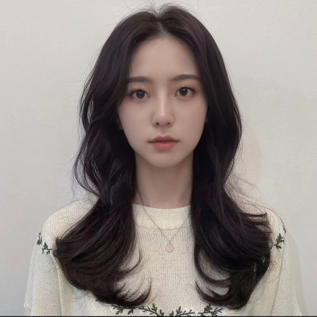 Best Quality, 8k, Masterpiece, (Portrait: 1.3), (photo realistic:1.4), (hyper realistic:1.4), Sharp Focus, looking at viewer, (smoother lighting:1.1), (increase cinematic lighting quality:0.9), realistic lighting, backlighting, light on face, ray trace, (brightening light:1.2), (Increase quality:1.4), sharp detail, (best quality real texture skin:1.4), finely detailed eyes, black_eyes, finely detailed face, 25 year old Korean woman