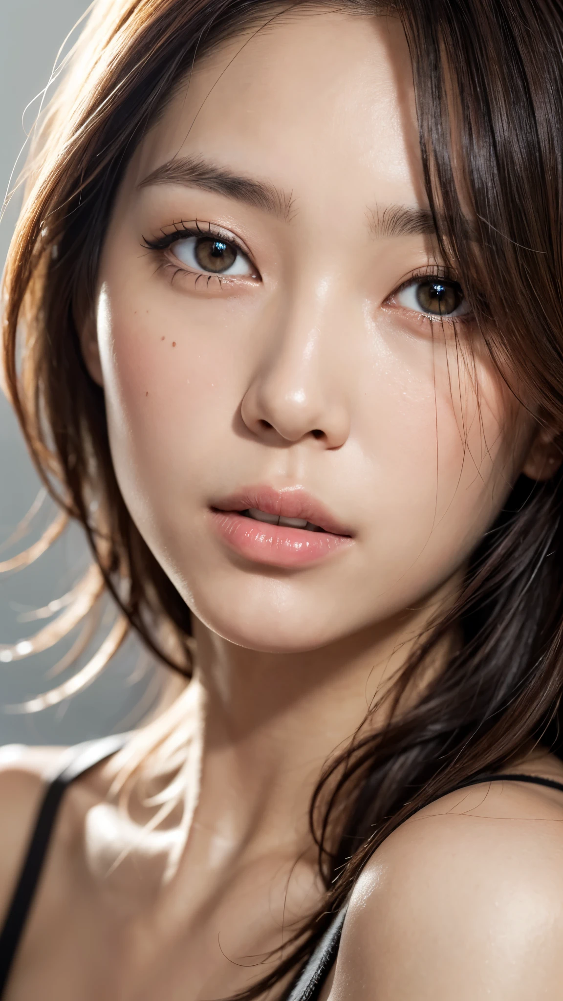 (masterpiece),(Highest quality),(Very detailed),(High resolution),(Photorealistic Stick),(RAW Photos),8K,Backlight,(Depth of written boundary),(Sleek lighting:1.2),Close-up of a clothed woman,Soft portrait shots,Beautiful Japanese Women,Gorgeous face portrait,(Eye light,Sharp pupils,Detailed eye drawing,)Very beautiful face,(Detailed skin texture:1.3),Beautiful portrait,A lovely and delicate face,Beautiful young Japanese woman,Random hairstyle,Look this way,front