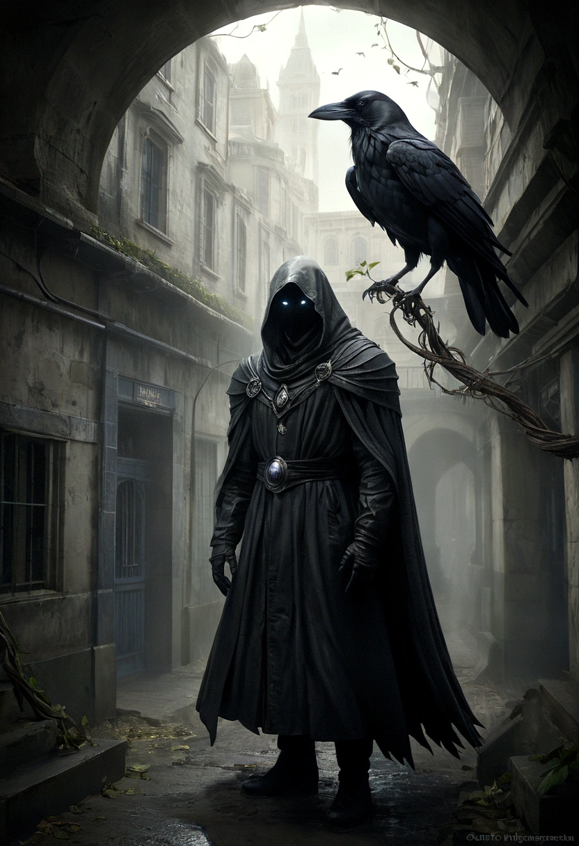 (best quality,4k,8k,highres,masterpiece:1.2),ultra-detailed,(realistic,photorealistic,photo-realistic:1.37),surrealism,faceless shadow,detailed eyes,beautiful detailed lips,white protective clothing,crows flying,left the subway,subway platform,narrow underground passage,winding stairs,dim lights,abandoned atmosphere,shadows and light contrast,unexpected encounter,mysterious aura,dark surrealism elements,twisted reality,strange and dreamlike setting,uncanny silence,mystical vibes,unsettling tension,unsettled emotions,emerging shadows,dark figures emerging from the darkness,haunting presence,surreal landscape,foggy mist,ethereal illusions,distorted perspectives,arcane symbolism,raven feathers,ominous atmosphere,ghostly whispers,um colosso floral majestoso e imponente, Um golem feito inteiramente de exuberante, Alien plants. Essa criatura, with aberration characteristics, There's a magician, fairy appearance, with bright petals and shimmering leaves pulsing with mystical energy. No entanto, mesmo com sua beleza encantadora, essa criatura exala uma aura de insanidade e loucura. Seus olhos, brilhando com um escuro, Enigmatic color, They convey hatred and a homicidal will. Its petals and leaves wriggle into twisted shapes, emanating poison that seems to flow from the depths of your essence. A imagem deve ser ambientada em uma selva florestal exuberante e densa, with tall trees and tangled with sinuous vines. The air is filled with a magical mist, which gives an ethereal aspect to t