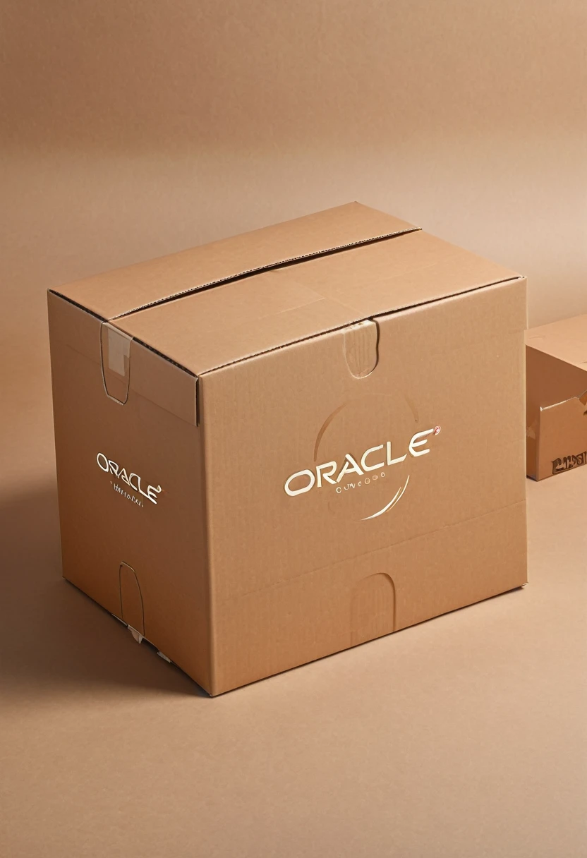 Large cardboard box flat lay,Flat,Simple style,The logo name is oracle,Lay the carton flat,detail,high quality,Fashion