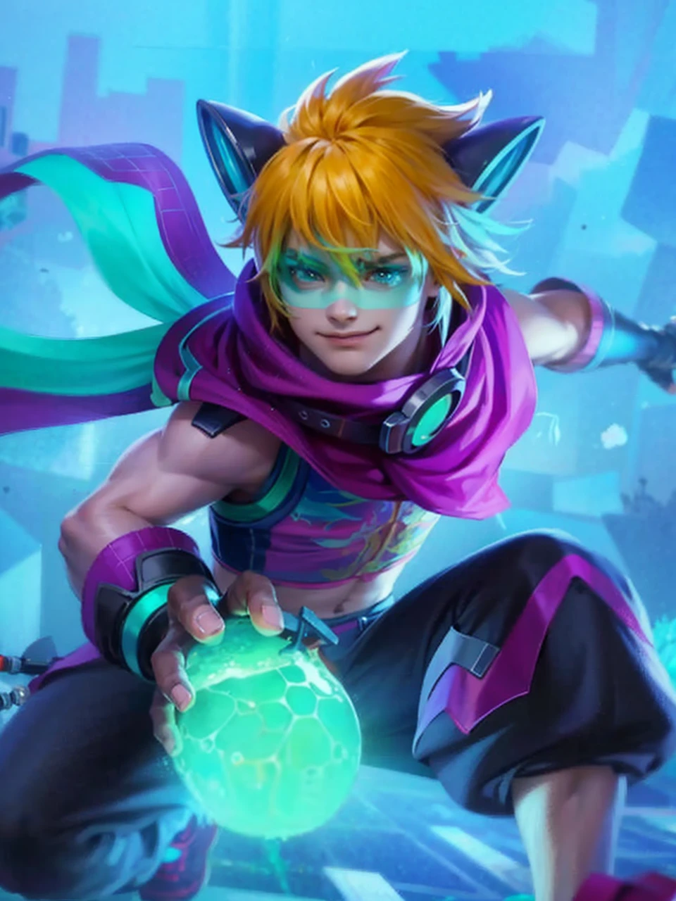 Best quality, masterpiece, detailed skin texture, detailed clothes texture, detailed face, super detail, 8k, intricate detail, 1 boy, The color doesn't change, Muscle guy, 1 guy