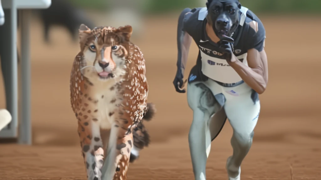 It is difficult for humans and animals to communicate,Just like people working together in society,But communication is difficult。The scene requires a person and an animal to compete together,But it seems that they don't understand each other