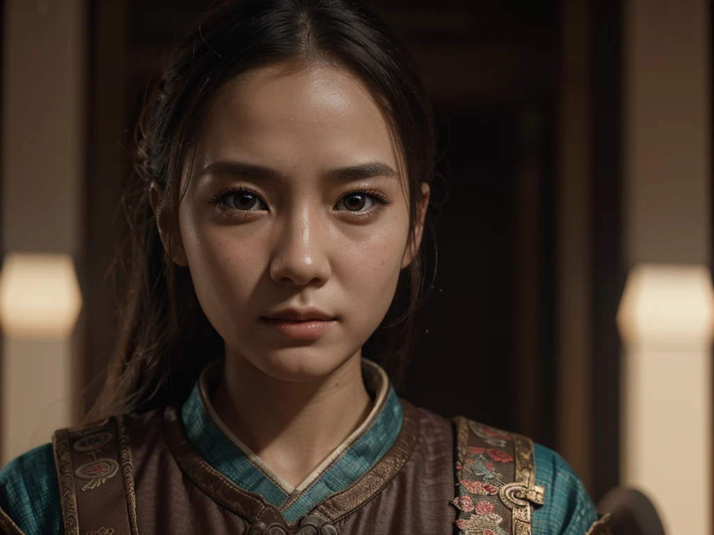 {high quality}, octane render, Ultra HD, depth of field, epic, cinematic, ancient China, 1girl, cute face, solo, feiyufu,