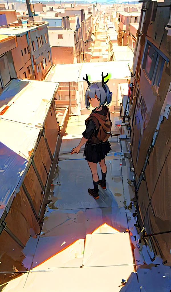 5 point perspective, 1 girl, masterpiece