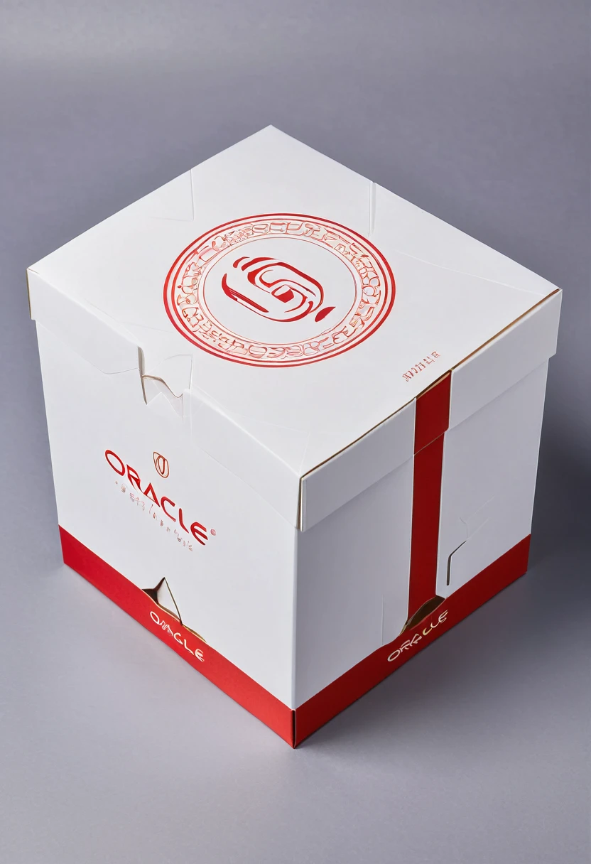 Picture of six sides of the packaging carton split and laid flat,Carton color,Flat,Printing logo and instructions,The logo name is oracle,Simple style,detail,high quality,fashionable,