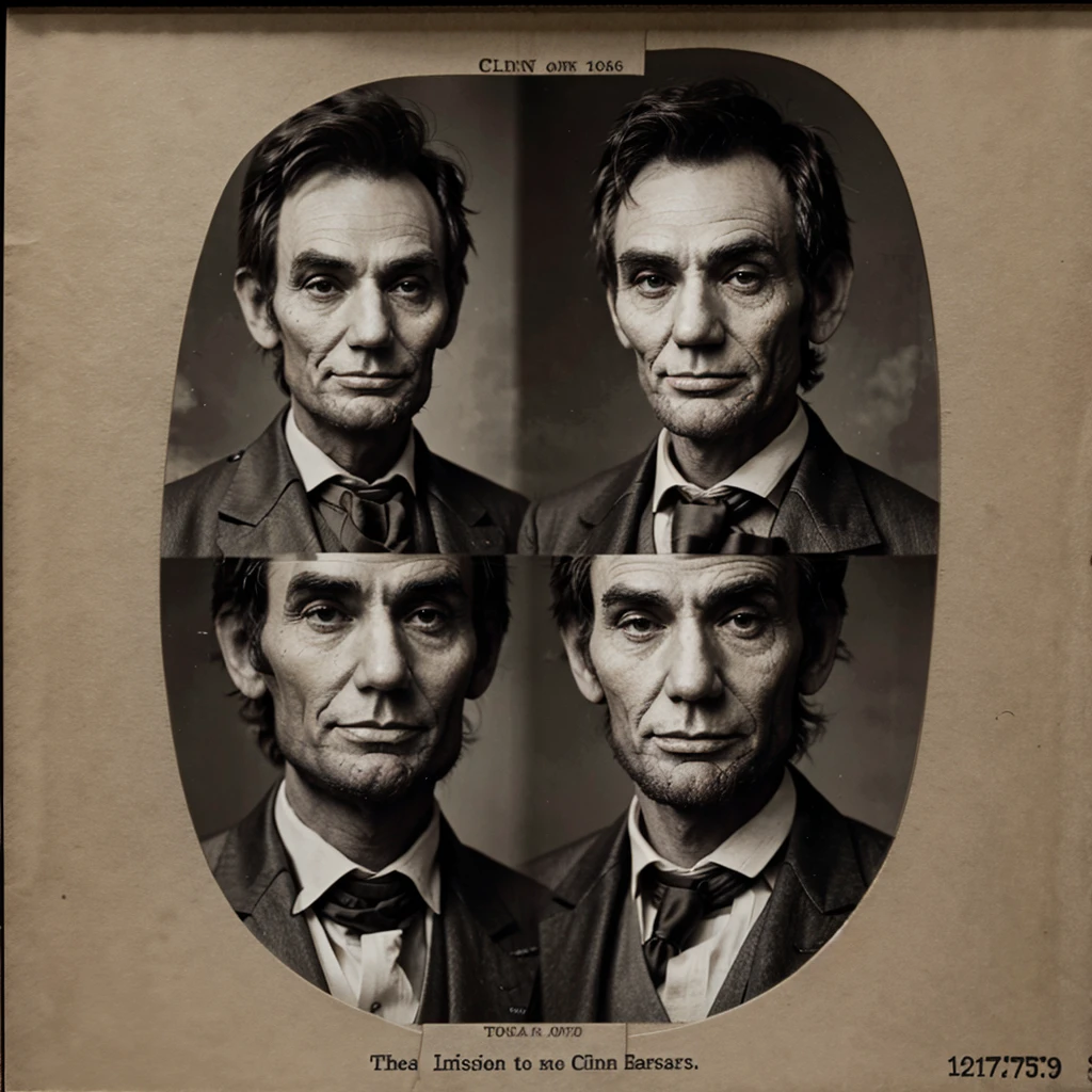 Combine photos of Lincoln and Clinton