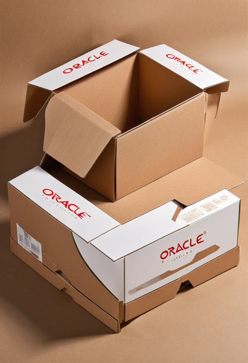 A cardboard design for assembled furniture,Carton flat,Simple style,The logo name is oracle,Lay the carton flat,detail,high quality,Fashion