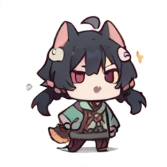 Chibi Character , playing, high resolution,girl,Kemomimi,