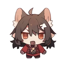 Chibi Character , playing, high resolution,girl,Kemomimi,