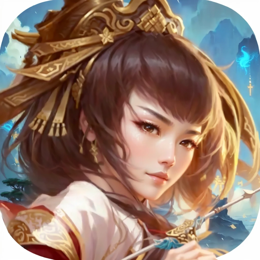 Close-up:A woman holding a bow and arrow,, xianxia hero, Inspired by trees, bian lian, yun ling, Inspired by Guillaume, Inspired by Pu Hua, g liulian art style, Inspiration from Du Qiong, dragon, Inspired by Lan Ying, heise jinyao