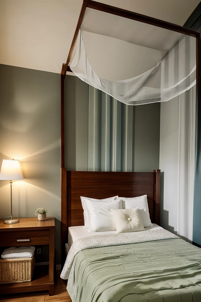 It's raining outside,a bed room with beautiful vibes