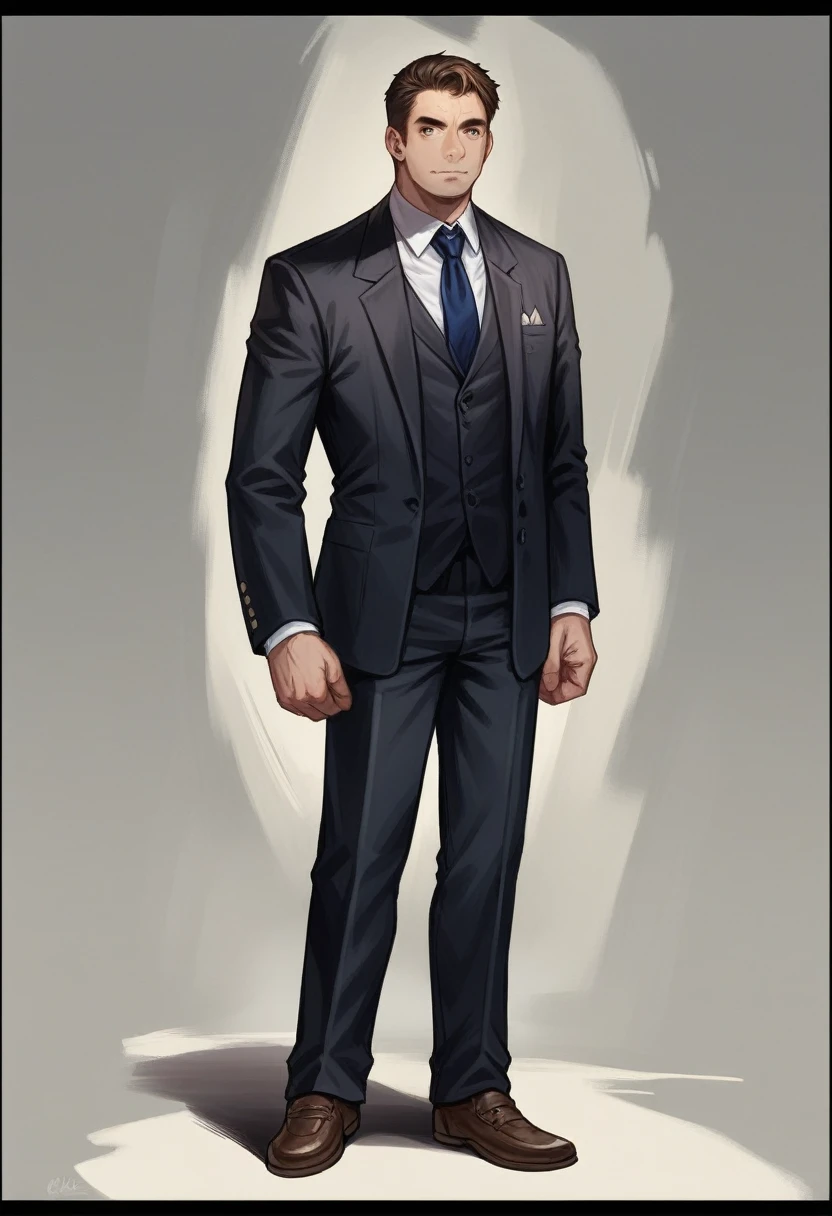 arafed image of a man in a suit and tie standing, full body portrait, full - body portrait, full-body portrait, full body photograph, portrait full body, realistic portrait full body, stylized portrait formal pose, full body photgraph, full body realistic portrait, fully body portrait, bill gates full body portrait, full body and head shot
