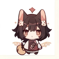 Chibi Character , playing， high resolution，girl，Kemomimi,beautiful