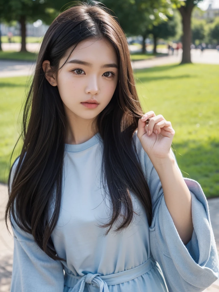 b○y, 17 and.○, hands○me, Caucasian face, c○mma hair, City Park