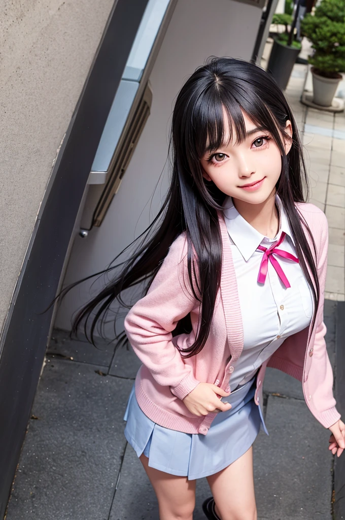 Highest quality，，smile，blazer，Uniform ribbon，，high school girl，Multiple girls are depicted，Harem，Idol Group，photo shoot，Long Hair，Wear a cardigan，Highest quality，，Happy girl,Naughty Girls，Pink Eyes，Perfect Face，Standing position，I have my hands in my pockets，let down's Bangs，Beautiful Eyes,Gym,Girls hugging each other,Smooth Hair，Multicolored hair colors，naughty girl，beautiful girl，beautiful girl，loose socks，Beautiful and shining cute girl，Shining beautiful girl，Space Number. 1