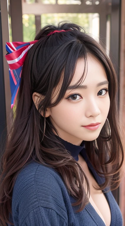 ((Highest quality、8K、masterpiece:1.3))、Beautiful woman、One Girl、Intense Bikini、Beautiful breasts:1.3、Slim Abs:1.1、Dark brown hair、(frontage、Cleavage:1.4)、Perfect Style、By the pool、Ultra detailed face、Highly detailed lips、Detailed eyes、Double eyelid  、Overflowing 、