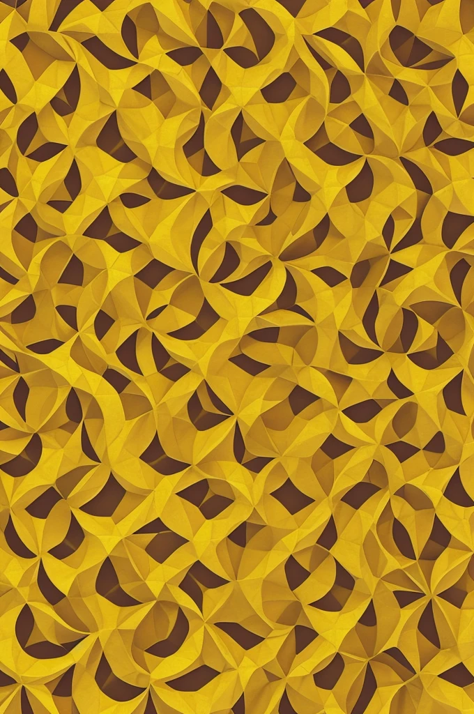 Rotational symmetry tesselation yellow