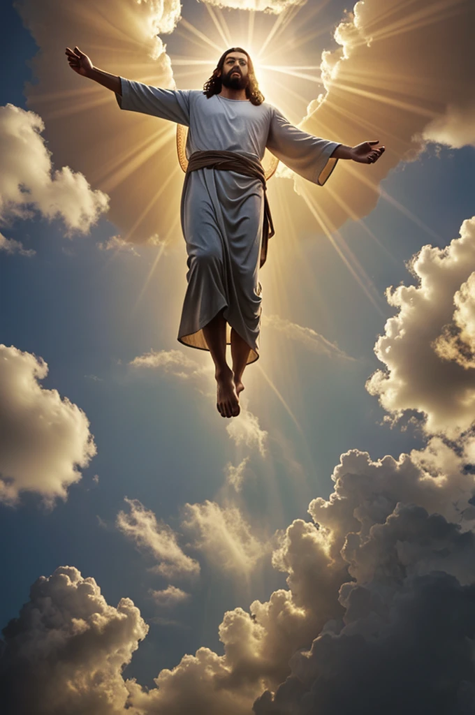 Image of Jesus Christ ascending to heaven