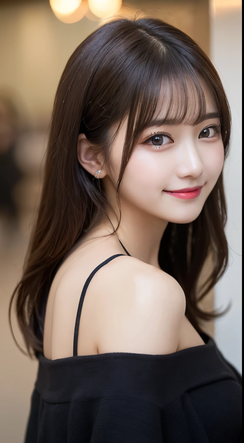 Tabletop, Highest quality, shape, Very detailed, finely, High resolution, 8k wallpaper, 完璧なダイナミックな構shape, Beautiful and exquisite,ランダムなcute髪,,Natural color lip, Bold  pose,smile、20-year-old girl、cute、Always blur the background,Perfect and beautiful face,Slim face and figure,Big eyes、Putting on gal makeup,Small face,Blurred Background,Elegant feminine face、smile、Actual Photos、Change pose randomly、Randomly change the shooting angle and position、Summer Fashion、evening