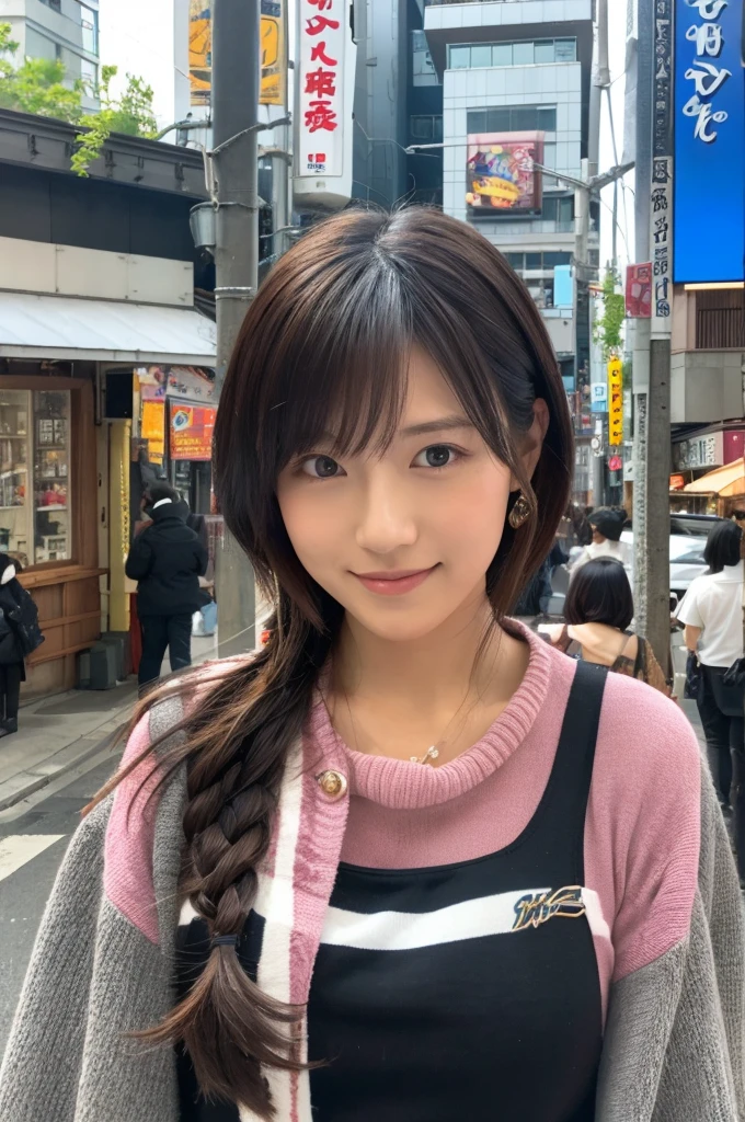 ((Highest quality)), ((masterpiece)), (detailed), Japanese,Street Corner,Beauty,OL,Ikebukuro