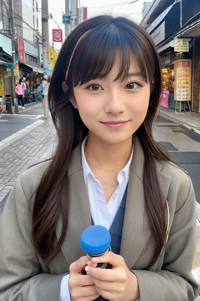 ((Highest quality)), ((masterpiece)), (detailed), Japanese,Street Corner,Beauty,OL,cute