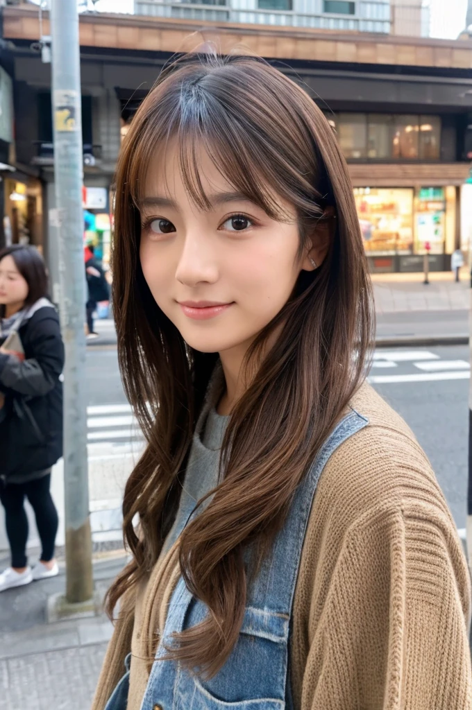 ((Highest quality)), ((masterpiece)), (detailed), Japanese,Street Corner,Beauty,OL,cute