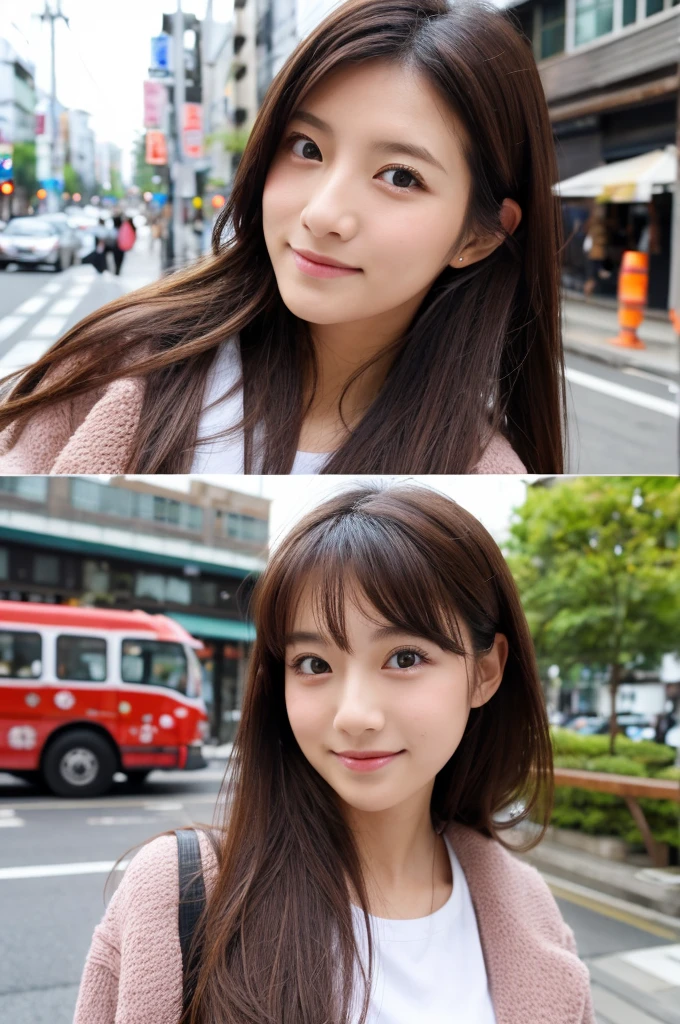 ((Highest quality)), ((masterpiece)), (detailed), Japanese,Street Corner,Beauty,OL,cute