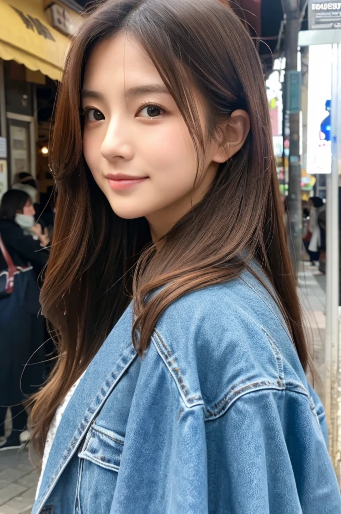 ((Highest quality)), ((masterpiece)), (detailed), Japanese,Street Corner,Beauty,OL,cute