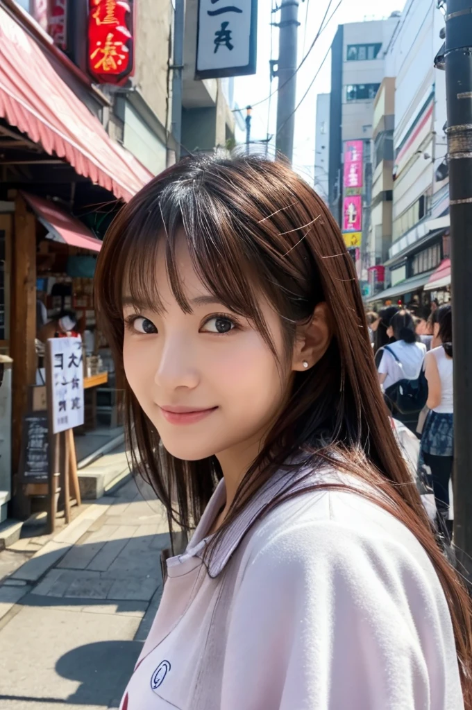 ((Highest quality)), ((masterpiece)), (detailed), Japanese,Street Corner,Beauty,OL,cute