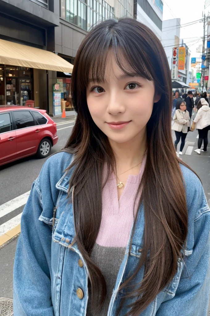 ((Highest quality)), ((masterpiece)), (detailed), Japanese,Street Corner,Beauty,OL,cute