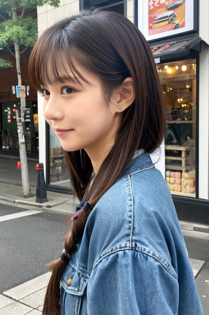 ((Highest quality)), ((masterpiece)), (detailed), Japanese,Street Corner,Beauty,OL,cute