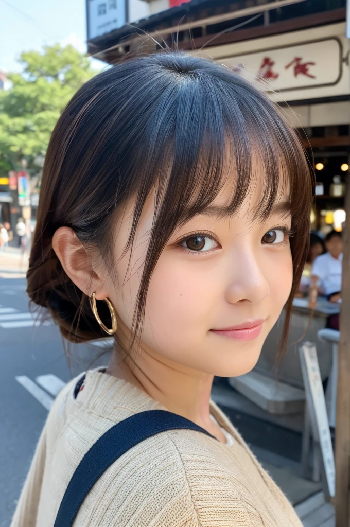 ((Highest quality)), ((masterpiece)), (detailed), Japanese,Street Corner,Beauty,OL,cute