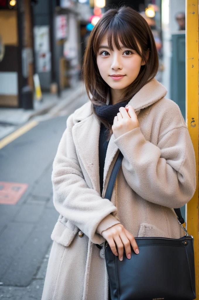 ((Highest quality)), ((masterpiece)), (detailed), Japanese,Street Corner,Beauty,OL,cute
