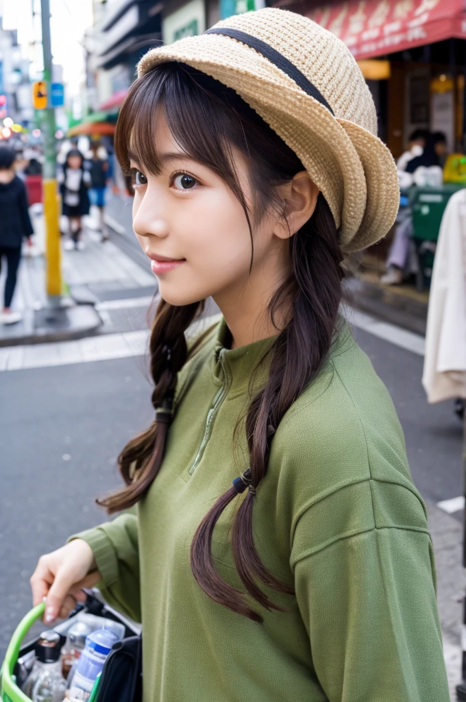 ((Highest quality)), ((masterpiece)), (detailed), Japanese,Street Corner,Beauty,OL,cute