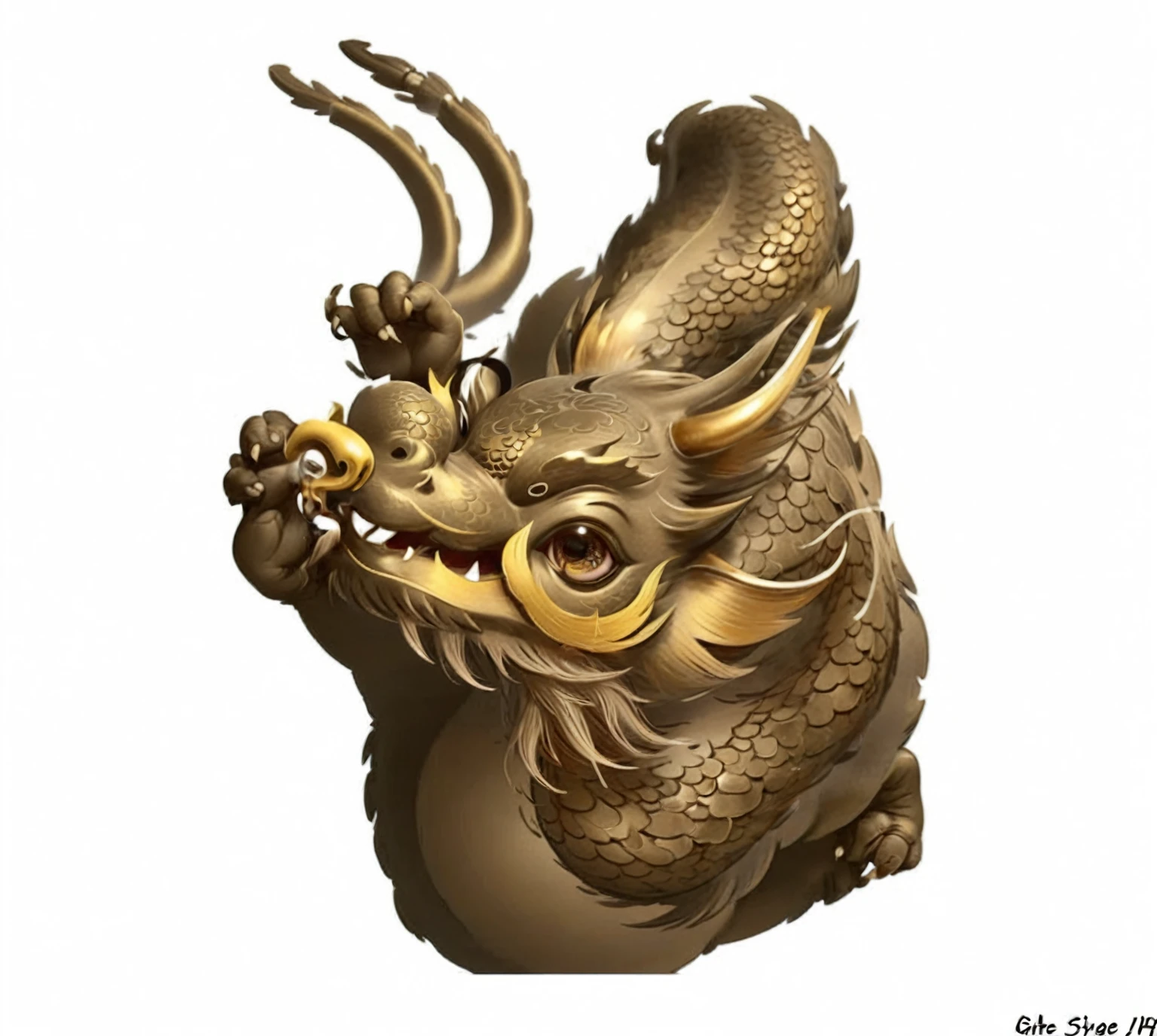 masterpiece, high quality, best quality, beautiful, HD, Practical, Chinese traditions，Decoration，Chaofeng IP Design，cute，Ink Style，Chinese dragon。