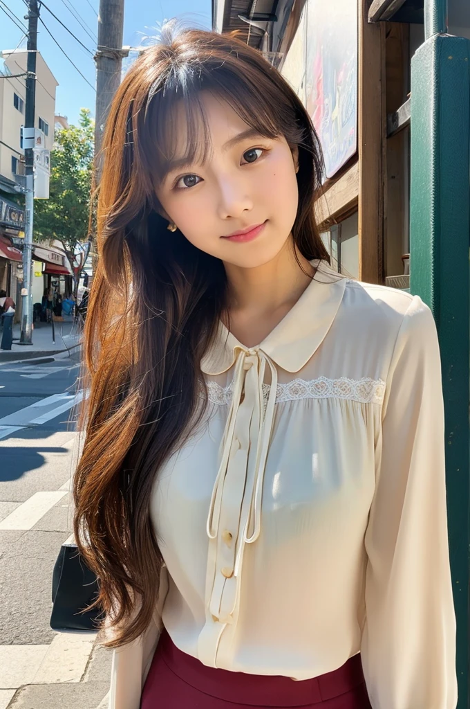 (8k, best quality, mastering: 1.2), (realistic, photorealistic: 1.37), super detailed, 1 girl with glasses, looking at the audience, cute, beautiful detailed sky, sitting at the table for afternoon tea, full body, (smile: 1.15), shut up, middle chest, beautiful delicate eyes, (collared shirt: 1.1), daytime, sunshine, white lace, (long hair: 1.4), shoulder-length hair, silver hair, uniform, white skin, movie light, street light, (sexiest actress: 1.4), Full body photo, (coffee table:1), (Handbag: 1), Urzan-6500-v1.1:0.3, Karinak-4501-6300:1.2, long legs, stockings, barefoot