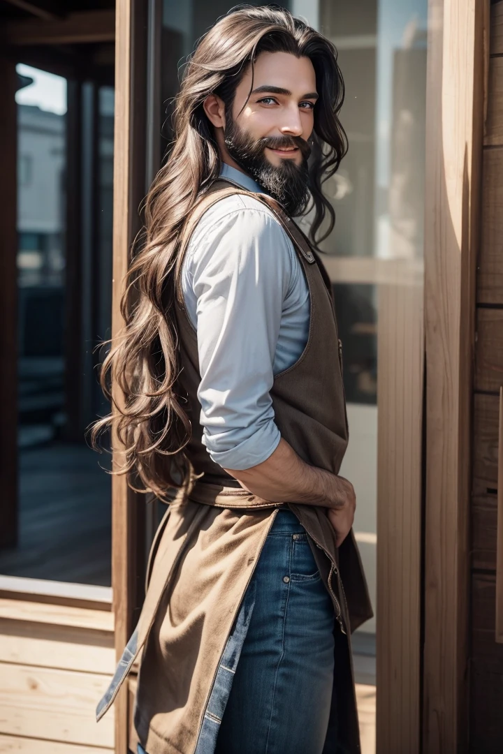 (Masterpiece,best quality), , look at viewer, , {top view|bottom view|middle view}, , {long hair|short hair}, (Wavy hair:0.8),, {upper body|Cowboy Shot}, , {In the building|outdoor}, , {Fantasy|modern|science fiction},, {dawn|nighttime}, , {blue eyes|black eyes|gray eyes},, {shy|be happy|beard|smile|be happy face},