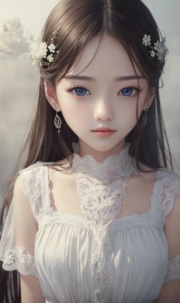 (masterpiece、Highest quality、Highest quality、Beautiful and beautiful:1.2)、Focus on the eyes、Soft Light、1People Girl、Sharp Eyes、Ultra-realistic、Beautiful graphics,Very detailed、In the swirling mist