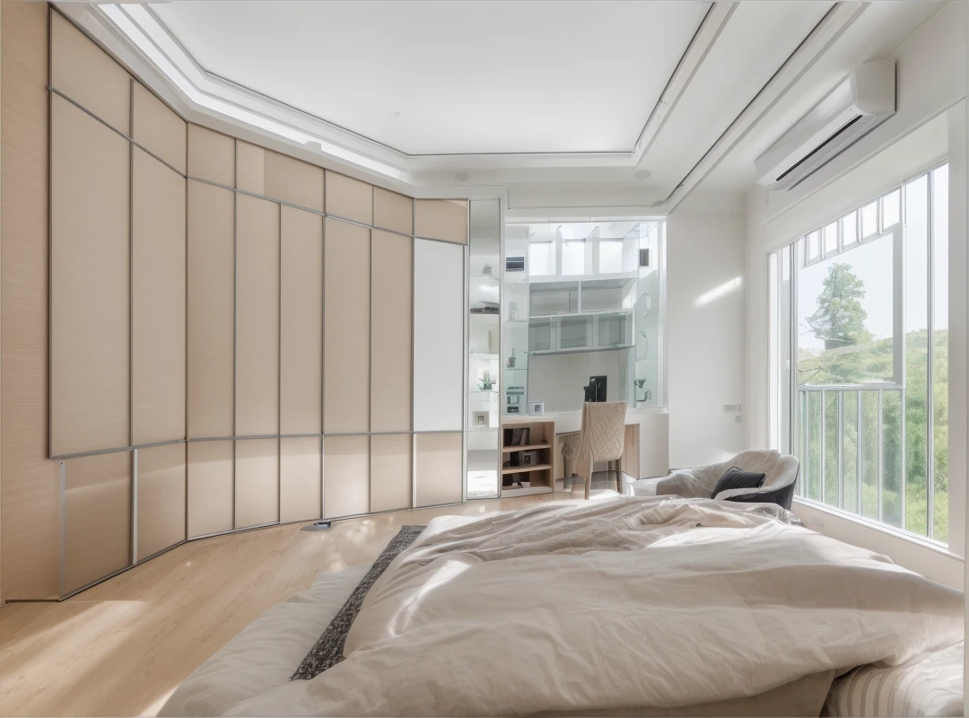 RAW photo,Masterpiece,high quality,best quality,authentic,super detail, interior (Aluminum glass door showroom) ((Modern minimalist lines:1.2)),railing glass,glass windows,trees, (high detailed :1.2),8k uhd,dslr,spot lighting,high quality,photography shot with Leica CL with Leica Summilux-TL 35mm f-1.4 ASPH,
