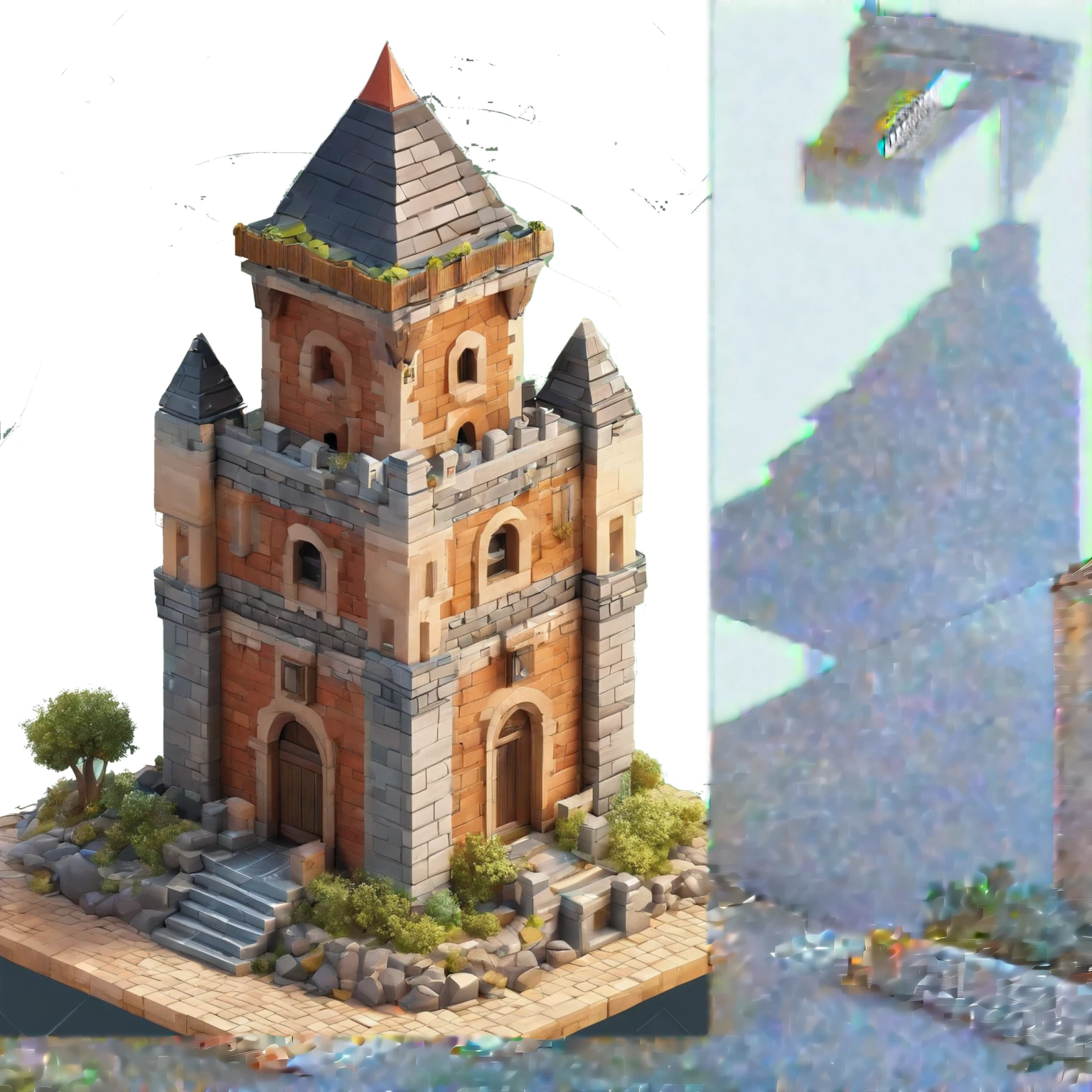 medieval structure, of stone building with wooden beams