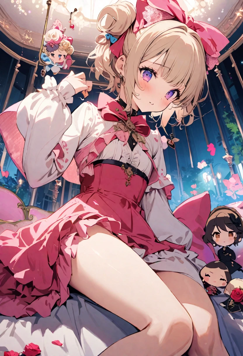 masterpiece, Highest quality, Illustration of the novel, High resolution, 18+ Adult content, Sensual, Intimate, Emotional, Passionate, romantic, sweet, Adorable, Innocent, Pure, Charmな, Charmな, Charm, mysterious, Charmな, Charmな, Immersive, Charmな, dream-like, Surreal, Imaginative, Whimsical, Artistic, Avant-garde, timeless, elegant, Sophisticated, chic, Sophisticated, personality, original, ((Cute 's mimic chest:1.3))、smile