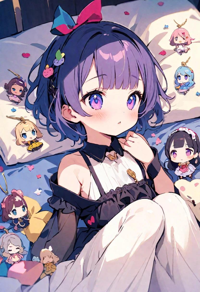 masterpiece, Highest quality, Illustration of the novel, High resolution, 18+ Adult content, Sensual, Intimate, Emotional, Passionate, romantic, sweet, Adorable, Innocent, Pure, Charmな, Charmな, Charm, mysterious, Charmな, Charmな, Immersive, Charmな, dream-like, Surreal, Imaginative, Whimsical, Artistic, Avant-garde, timeless, elegant, Sophisticated, chic, Sophisticated, personality, original, ((Cute little girl&#39;s mimic chest:1.3))、smile