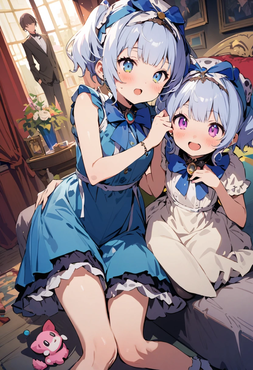 masterpiece, Highest quality, Illustration of the novel, High resolution, 18+ Adult content, Sensual, Intimate, Emotional, Passionate, romantic, sweet, Adorable, Innocent, Pure, Charmな, Charmな, Charm, mysterious, Charmな, Charmな, Immersive, Charmな, dream-like, Surreal, Imaginative, Whimsical, Artistic, Avant-garde, timeless, elegant, Sophisticated, chic, Sophisticated, personality, original, (('s mimic chest:1.3))、smile